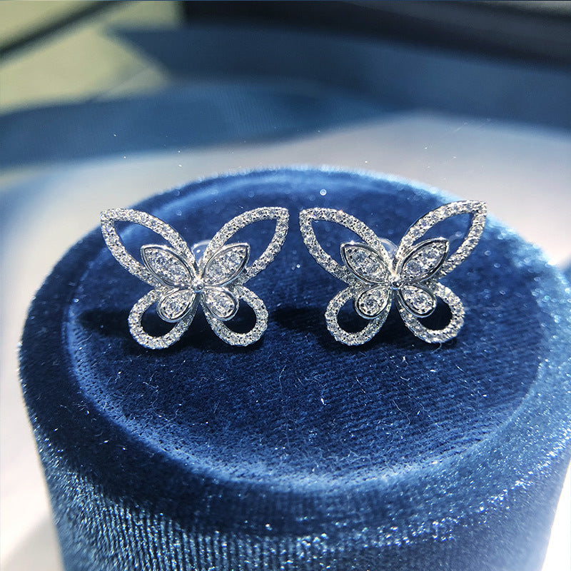 Butterfly Lace Stud Earrings - Jera Paris Jewelry