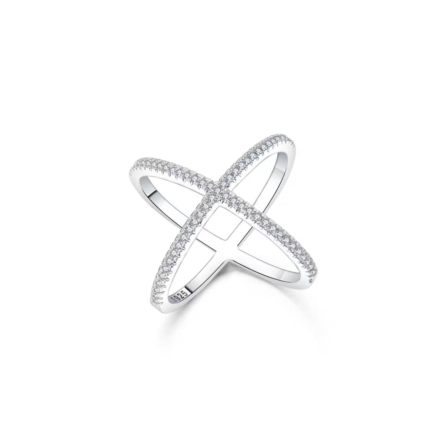 Cross Chic Modern Pave Ring - Jera Paris Jewelry