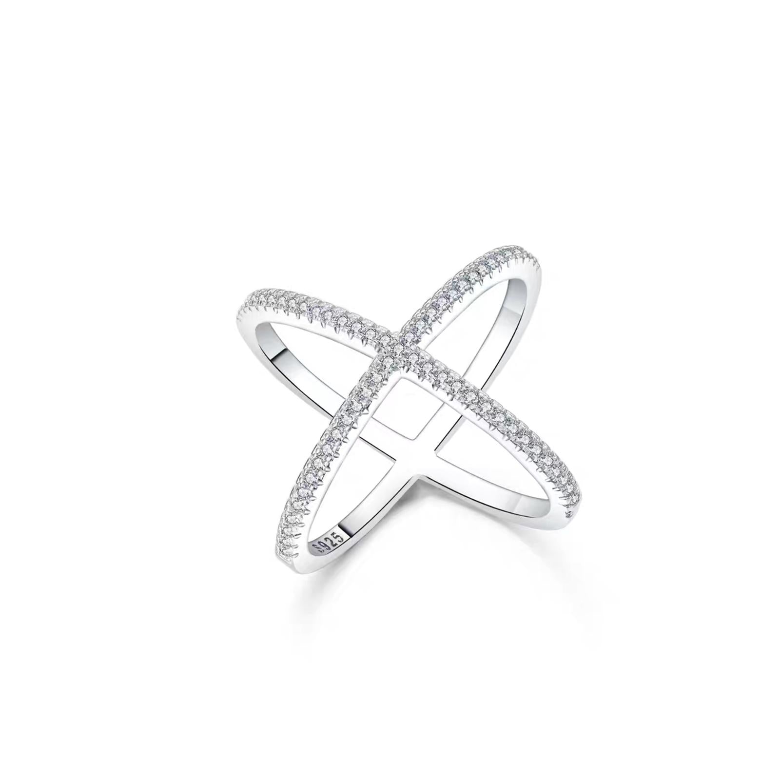 Cross Chic Modern Pave Ring - Jera Paris Jewelry