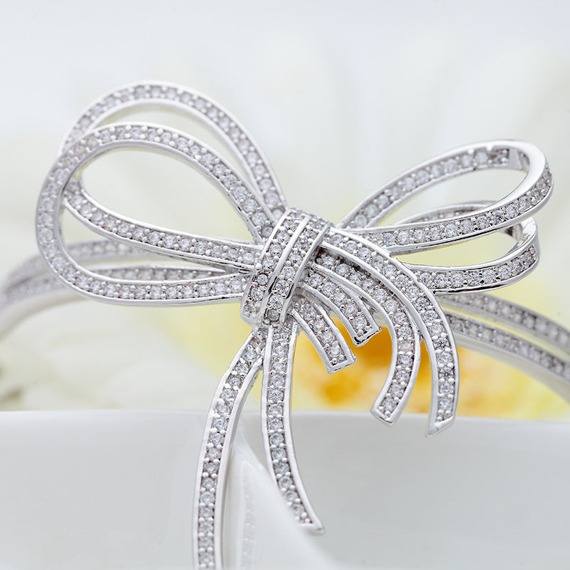 Butterfly Platinum Style Bangle - Jera Paris Jewelry