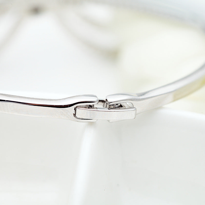 Butterfly Platinum Style Bangle - Jera Paris Jewelry