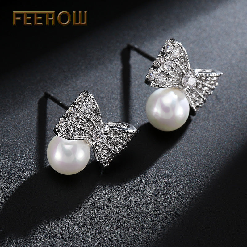 Oceane Pearl Stud Earrings - Jera Paris Jewelry