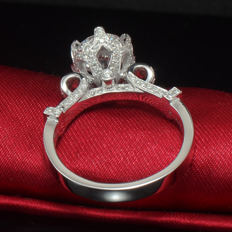 Avery Crown Princes Cushion Ring - Jera Paris Jewelry