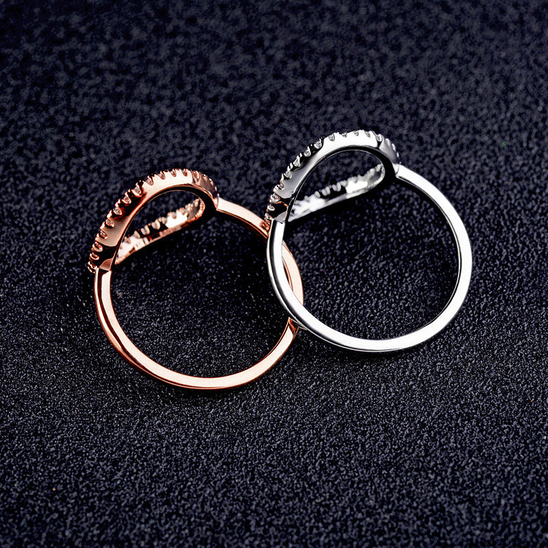 Ovi Modern Rose Gold Plated Ring - Jera Paris Jewelry