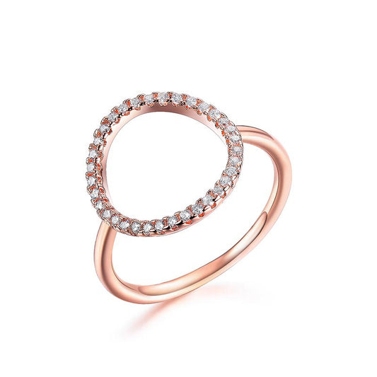 Ovi Modern Rose Gold Plated Ring - Jera Paris Jewelry