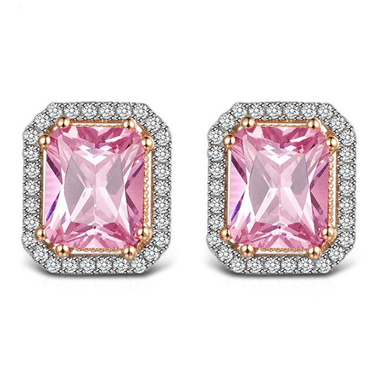 Valerie Pink 10ct. Stud Earrings - Jera Paris Jewelry