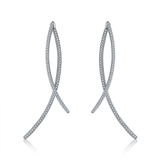 Pure Lines Two Ways Earrings - Jera Paris Jewelry