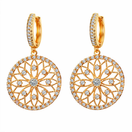 Lace 18K Plated Vintage Earrings - Jera Paris Jewelry