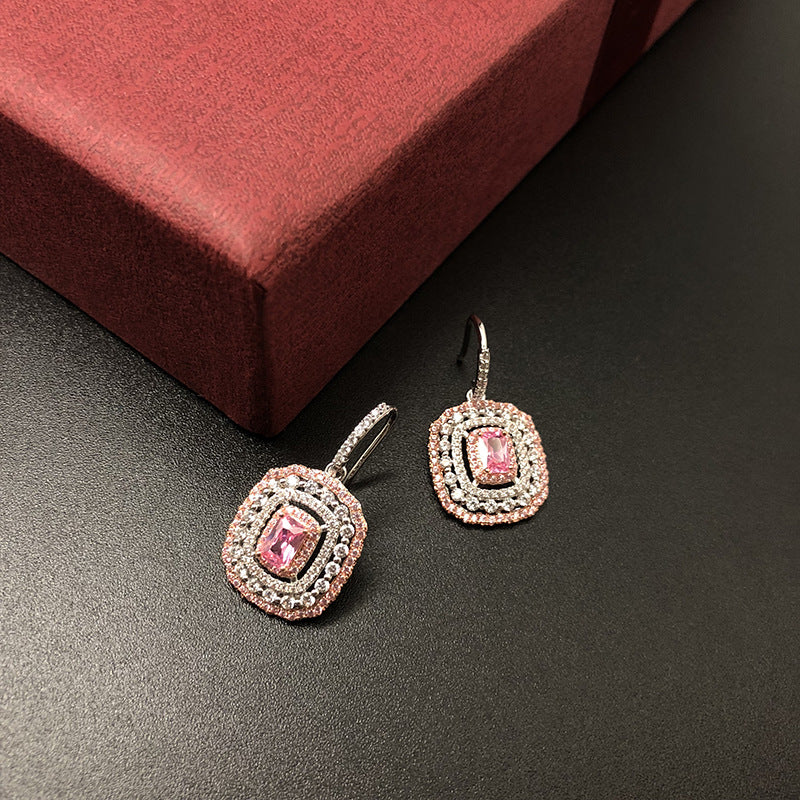 Galaxy Pink Diamond Style Earrings - Jera Paris Jewelry