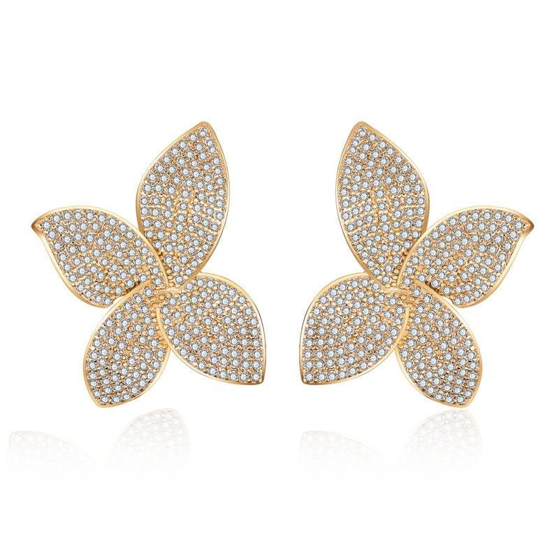 Flora Mirco Pave Elegance Earrings - Jera Paris Jewelry