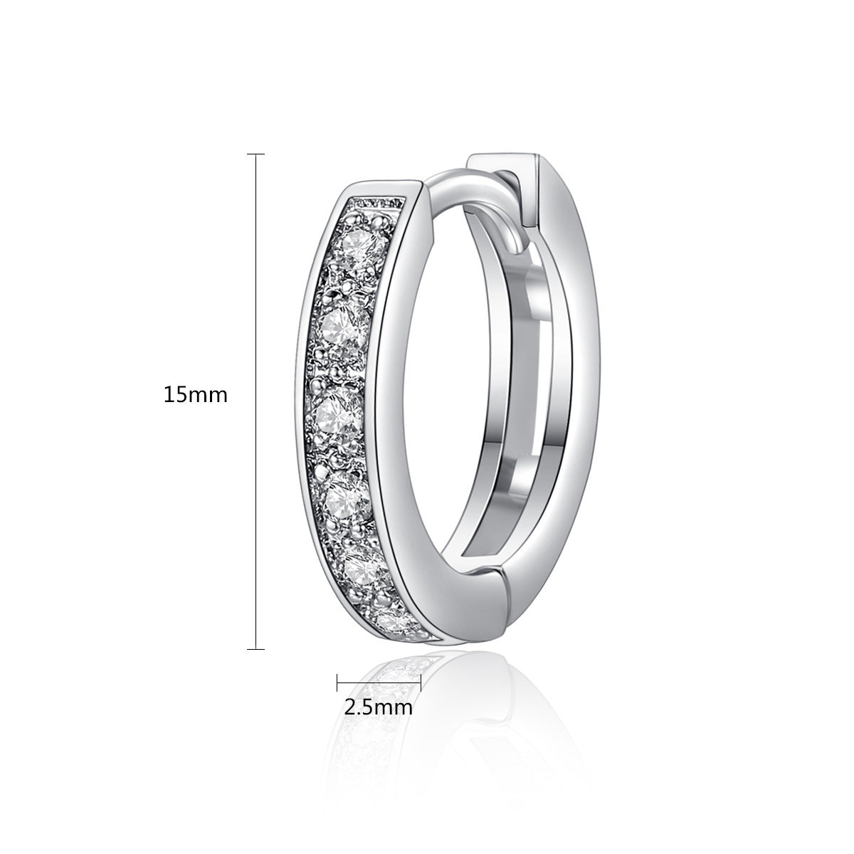 Faye Platinum Design Earrings - Jera Paris Jewelry