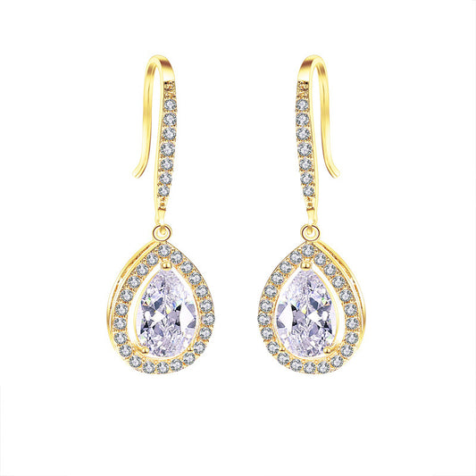 Rose Golden Elegance Earrings - Jera Paris Jewelry