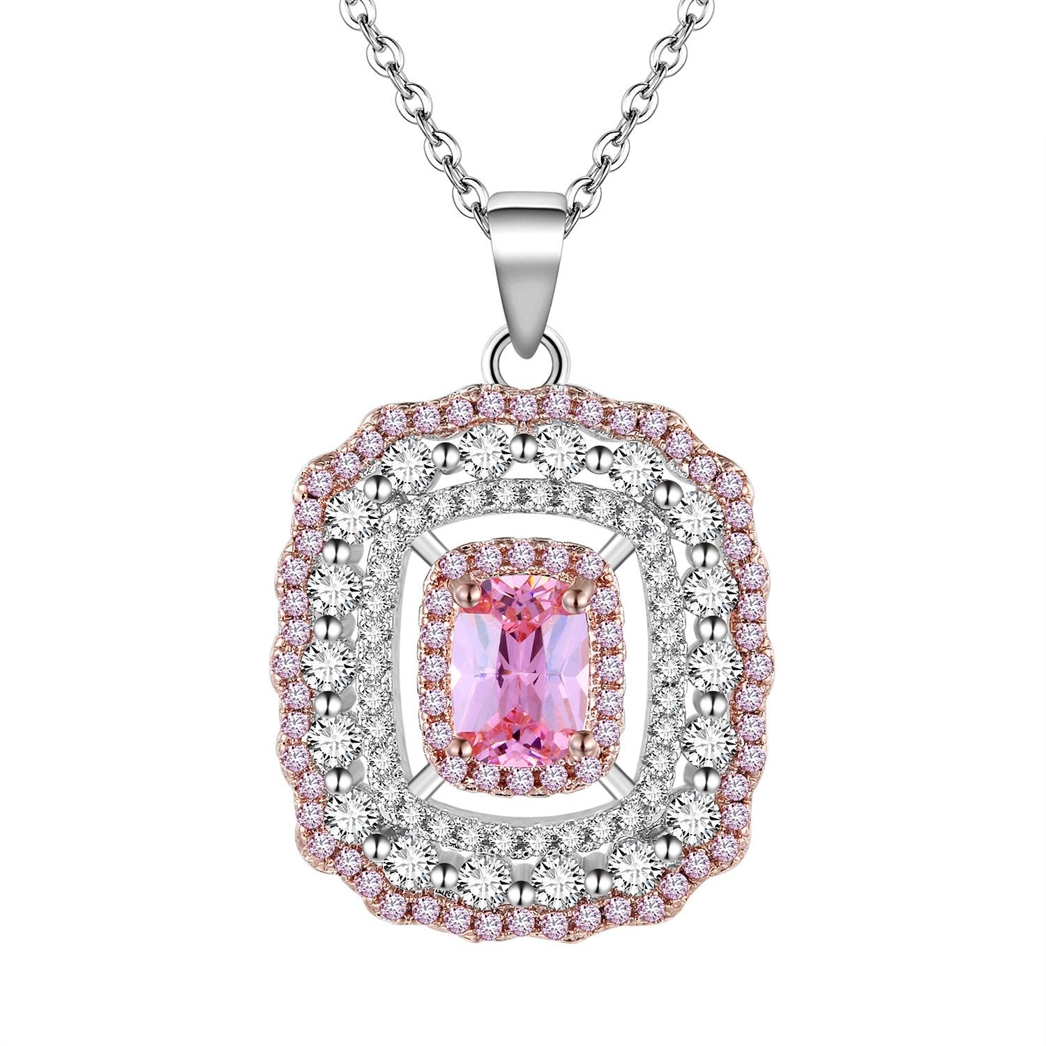 Galaxy Pink Diamond Style Necklace - Jera Paris Jewelry