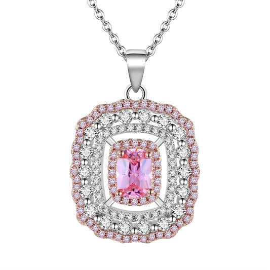 Galaxy Pink Diamond Style Necklace - Jera Paris Jewelry
