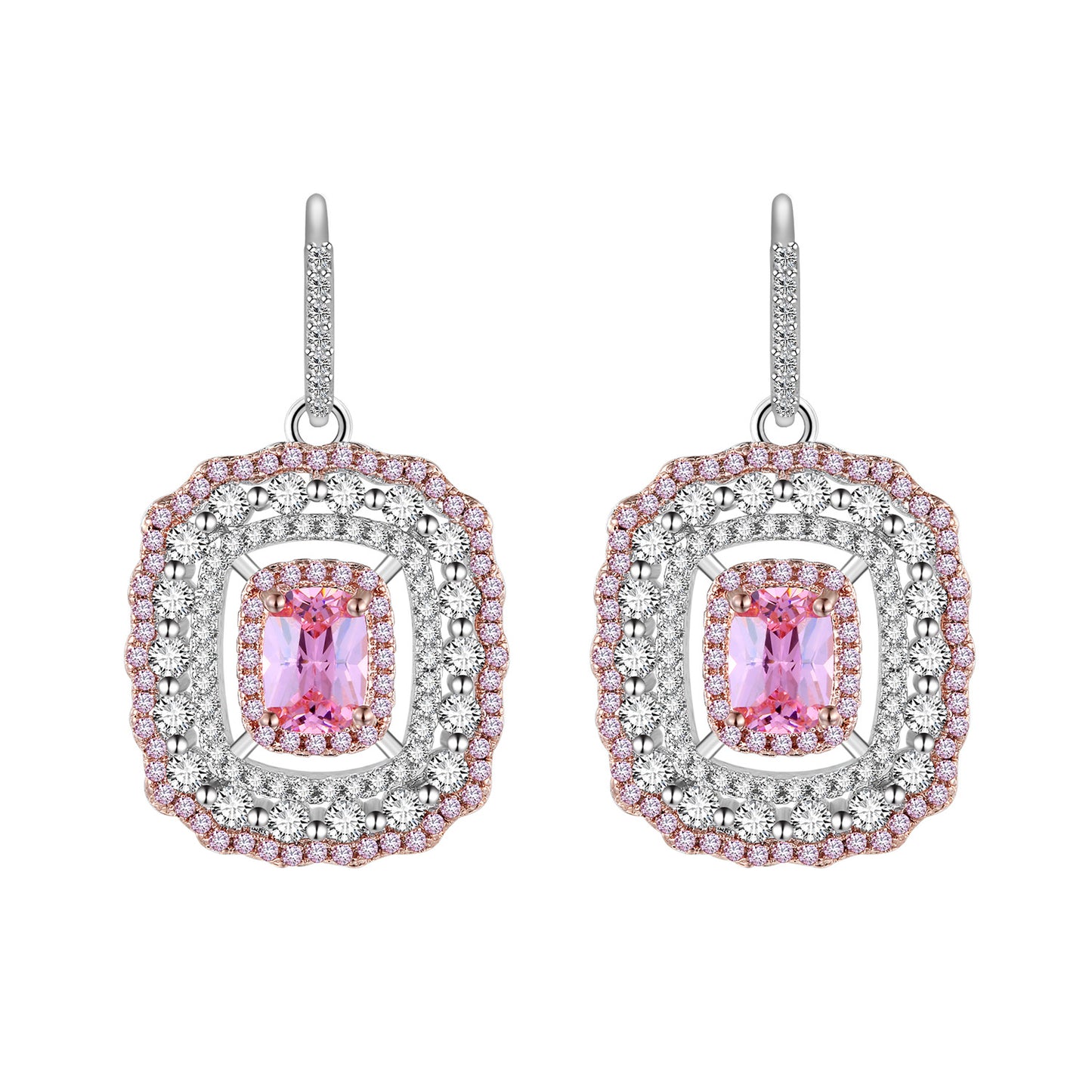 Galaxy Pink Diamond Style Earrings - Jera Paris Jewelry