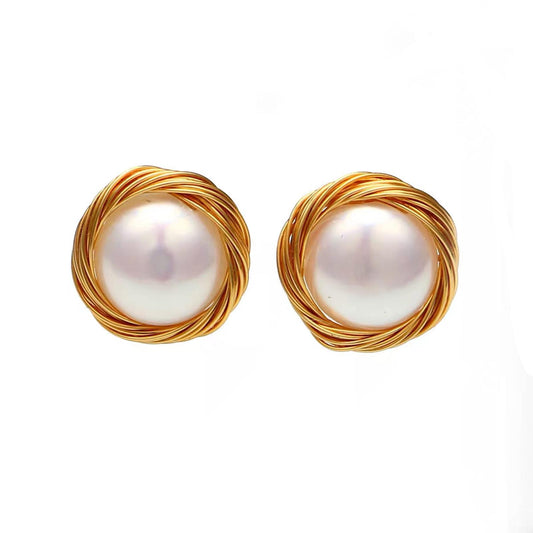 Mona Handmade Pearl Earrings - Jera Paris Jewelry